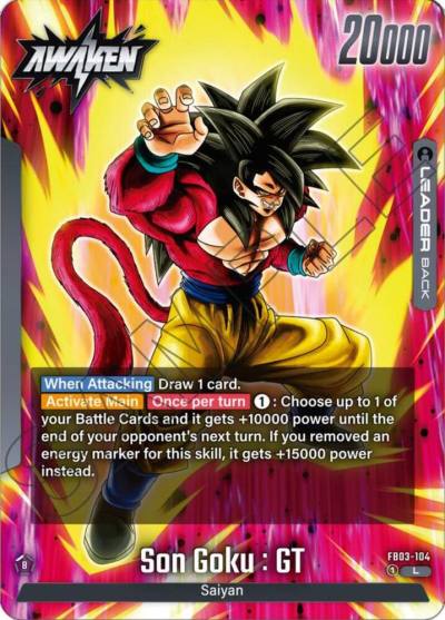 Son Goku GT FB03-104 Raging Roar Fusion World card