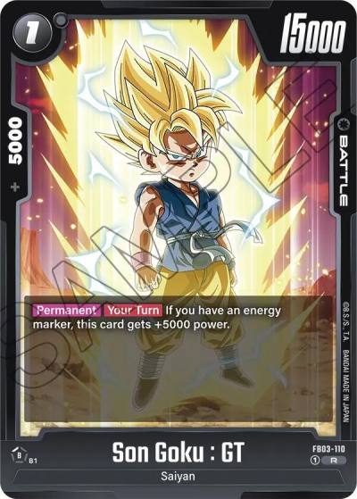 Son Goku GT FB03-110 Raging Roar Fusion World card