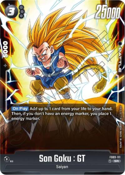 Son Goku GT FB03-111 Raging Roar Fusion World card