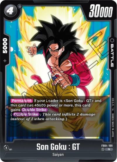Son Goku GT FB04-109 Ultra Limit Fusion World card