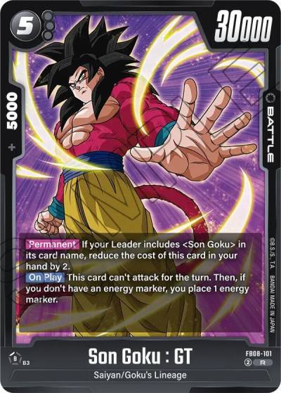Son Goku GT FB08-101 Saiyan's Pride Fusion World card