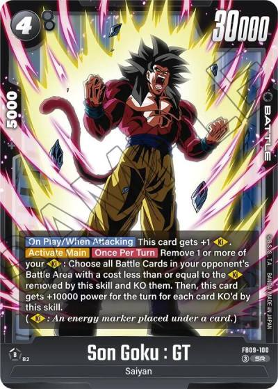 Son Goku GT FB09-100 Dual Evolution Fusion World card
