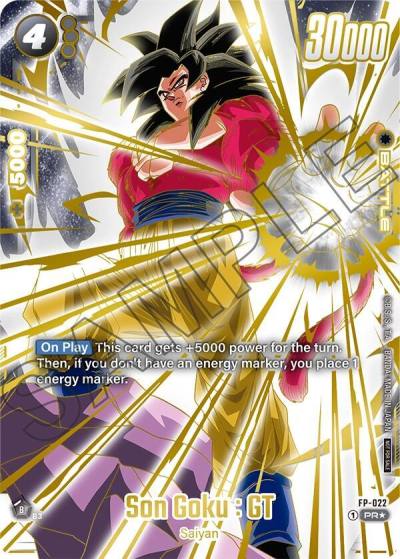 Son Goku GT Selection Pack 01 Finalist FP-022 Tournament and Championship Promos Fusion World card