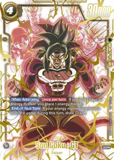 Son Goku GT Super Alternate Art FB03-140 Raging Roar Fusion World card