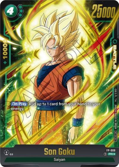 Son Goku Gold FP-008 Fusion World Promotion Cards and Packs Fusion World card