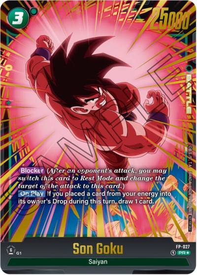Son Goku Gold FP-027 Fusion World Promotion Cards and Packs Fusion World card