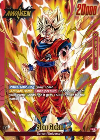 Son Goku Gold FS01-01 Fusion World Promotion Cards and Packs Fusion World card