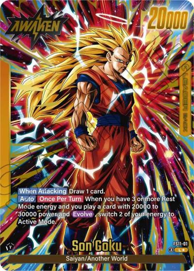 Son Goku Gold FS11-01 Starter Deck EX: The Phase of Evolution Fusion World card