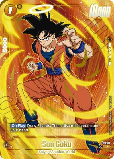 Son Goku Gold FS11-04 Starter Deck EX: The Phase of Evolution Fusion World card
