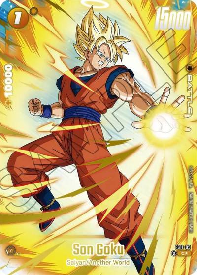 Son Goku Gold FS11-05 Starter Deck EX: The Phase of Evolution Fusion World card