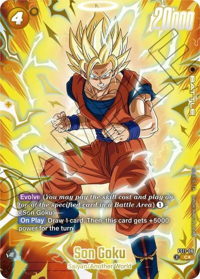 Son Goku Gold FS11-06 Starter Deck EX: The Phase of Evolution Fusion World card
