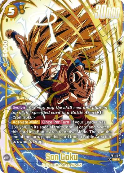 Son Goku Gold FS11-07 Starter Deck EX: The Phase of Evolution Fusion World card