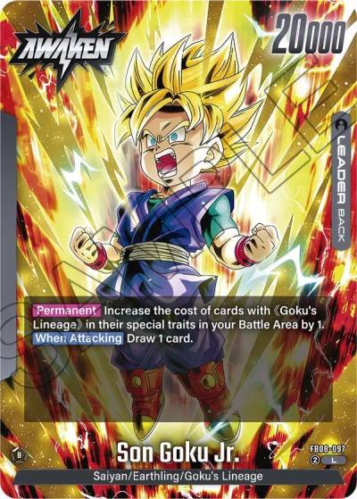 Son Goku Jr FB08-097 Saiyan's Pride Fusion World card