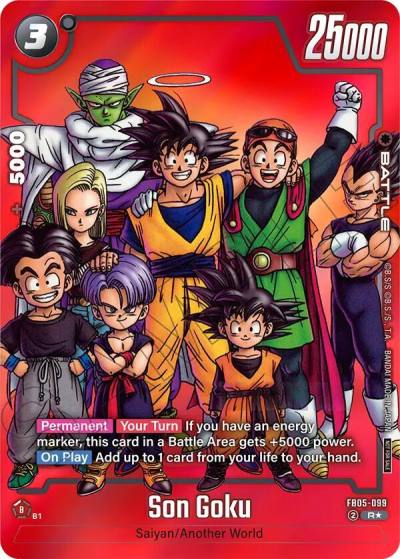 Son Goku Limited Pack MANGA Version 01 FB05-099 Tournament and Championship Promos Fusion World card
