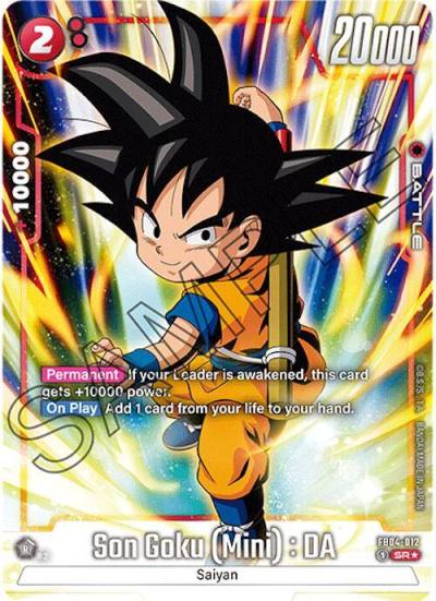 Son Goku Mini DA Alternate Art FB04-012 Ultra Limit Fusion World card