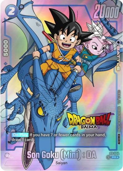 Son Goku Mini DA Dragon Ball DAIMA FP-024 Fusion World Promotion Cards and Packs Fusion World card