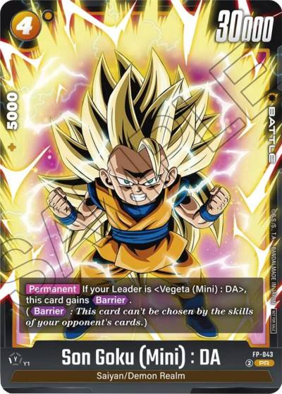Son Goku Mini DA FB-043 Fusion World Promotion Cards and Packs Fusion World card