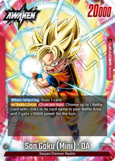 Son Goku Mini DA FB05-001 New Adventure Fusion World card