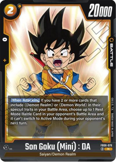 Son Goku Mini DA FB06-079 Rivals Clash Fusion World card