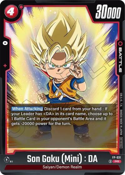 Son Goku Mini DA FP-031 Fusion World Promotion Cards and Packs Fusion World card