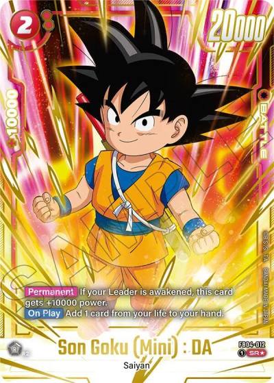 Son Goku Mini DA Gold FB04-012 Fusion World Promotion Cards and Packs Fusion World card