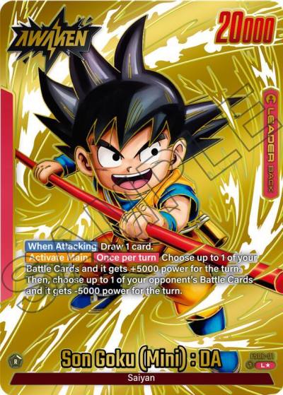 Son Goku Mini DA Gold FS06-01 Tournament and Championship Promos Fusion World card
