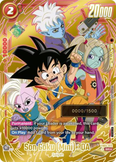 Son Goku Mini DA Serial Numbered FB04-012 Fusion World Promotion Cards and Packs Fusion World card