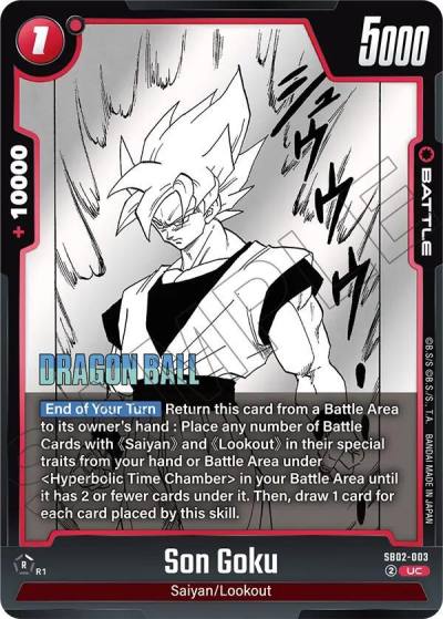 Son Goku SB02-003 Manga Booster 02 Fusion World card