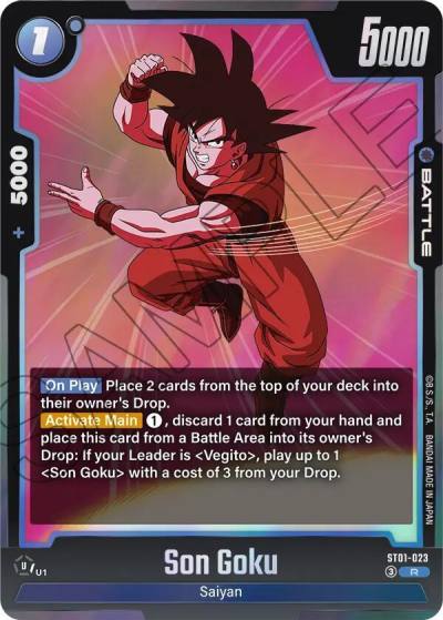 Son Goku ST01-023 Story Booster 01 Fusion World card