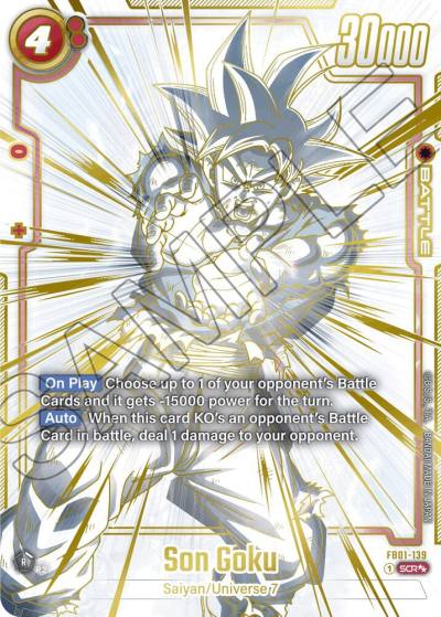 Son Goku Super Alternate Art FB01-139 Awakened Pulse Fusion World card