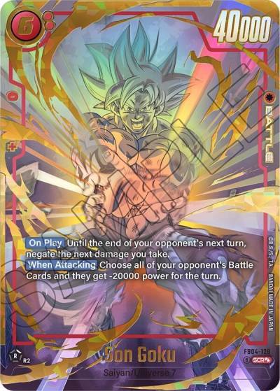 Son Goku Super Alternate Art FB04-129 Ultra Limit Fusion World card