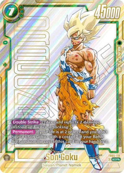 Son Goku Super Alternate Art FB05-119 Manga Booster 01 Fusion World card