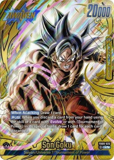 Son Goku Super Alternate Art FB09-025 Dual Evolution Fusion World card