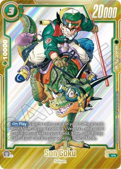 Son Goku Super Alternate Art SB01-023 Manga Booster 01 Fusion World card