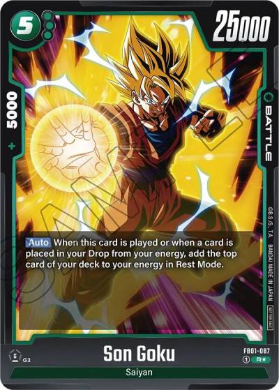 Son Goku Tournament Pack 01 FB01-087 Tournament and Championship Promos Fusion World card