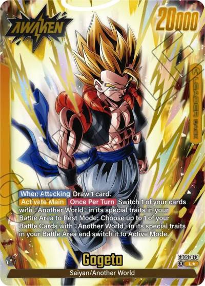 Son Goku Vegeta Gogeta Alternate Art FB09-073 Dual Evolution Fusion World card