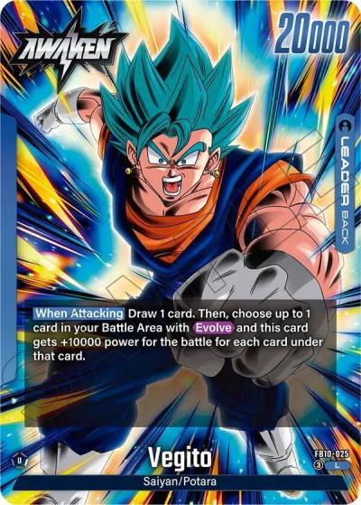 Son Goku Vegeta Vegito FB10-025 Cross Force Fusion World card