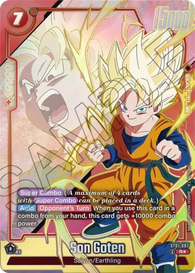 Son Goten Alternate Art ST01-007 Story Booster 01 Fusion World card