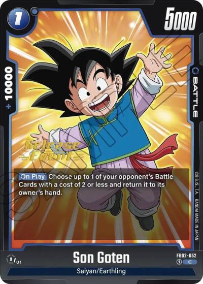 Son Goten FB02-052 Blazing Aura Release Event Cards Fusion World card