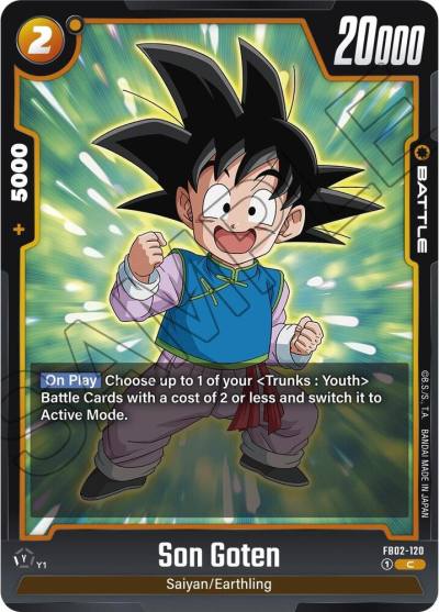 Son Goten FB02-120 Blazing Aura Fusion World card