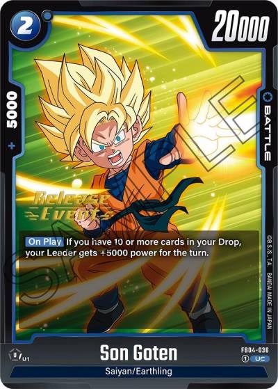 Son Goten FB04-036 Ultra Limit Release Event Cards Fusion World card