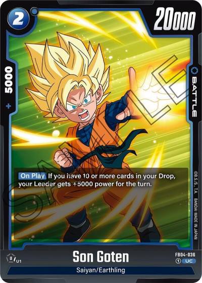 Son Goten FB04-036 Ultra Limit Fusion World card
