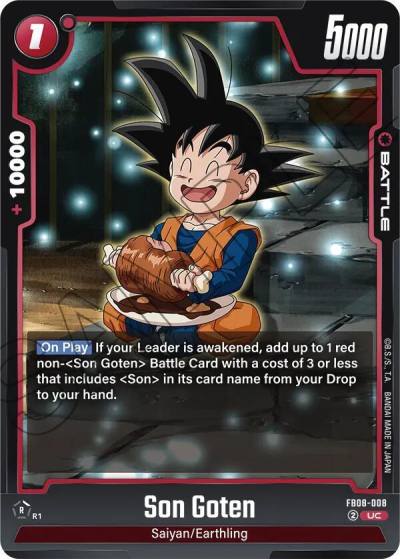 Son Goten FB08-008 Saiyan's Pride Fusion World card