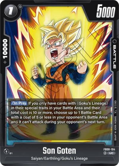 Son Goten FB08-104 Saiyan's Pride Fusion World card