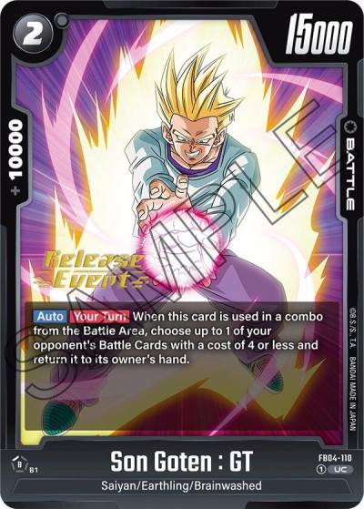 Son Goten GT FB04-110 Ultra Limit Release Event Cards Fusion World card