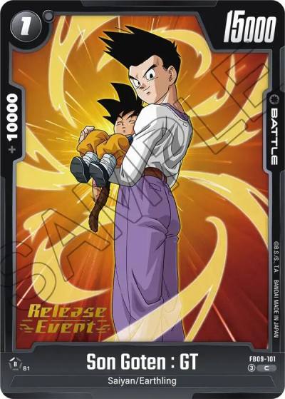 Son Goten GT FB09-101 Dual Evolution Release Event Cards Fusion World card