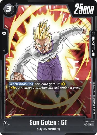 Son Goten GT FB09-102 Dual Evolution Fusion World card