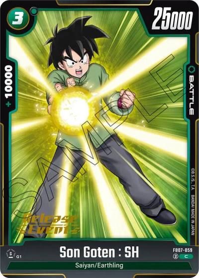 Son Goten SH FB07-059 Wish For Shenron Release Event Cards Fusion World card