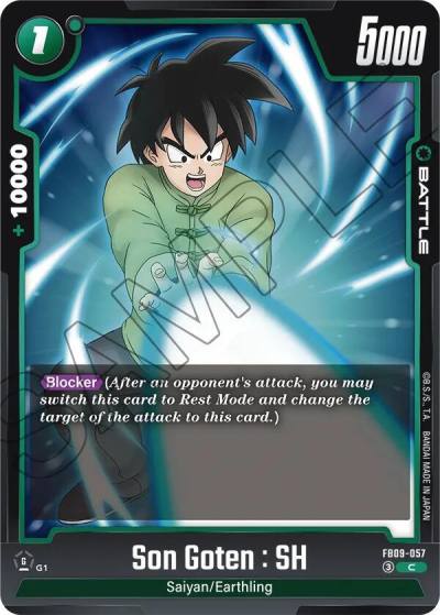 Son Goten SH FB09-057 Dual Evolution Fusion World card