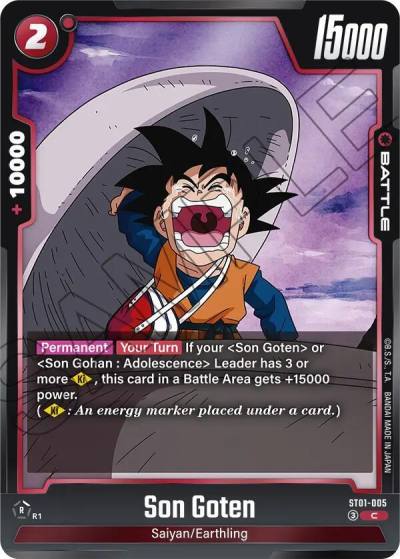 Son Goten ST01-005 Story Booster 01 Fusion World card